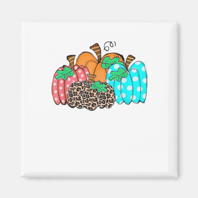 Imã Women’s Pumpkin Leopard Print Graphic It’s Fall Y’ (Frente)