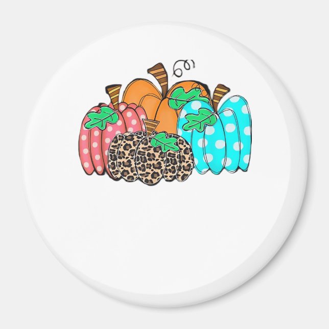 Imã Women’s Pumpkin Leopard Print Graphic It’s Fall Y’ (Frente)