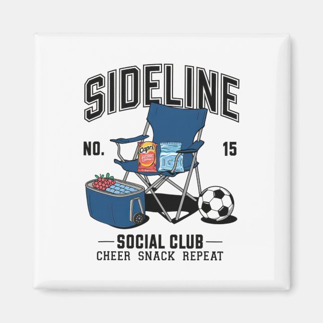 Imã Women Sideline Social Club Soccer Mom Game Day _6  (Frente)