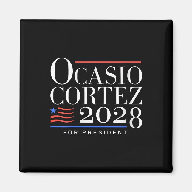 Imã Womens Aoc Para Presidente 2028 (Frente)