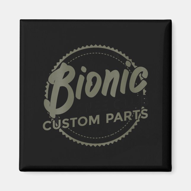 Imã Womens Bionic Knee Club Parts Funny Knee Replaceme (Frente)