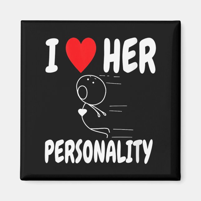 Imã Women's Funny Valentine's Day Couple Matching I Lo (Frente)