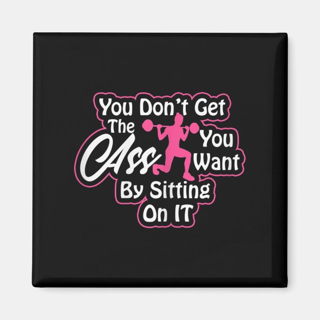 Imã Womens Glutes Workout Day Insrational Motivational (Frente)