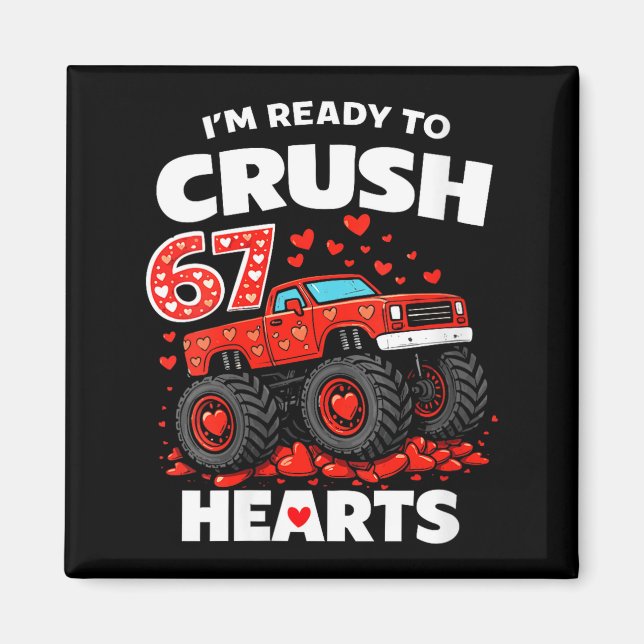 Imã Women's I'm Ready To Crush 67 Hearts Truck Valenti (Frente)