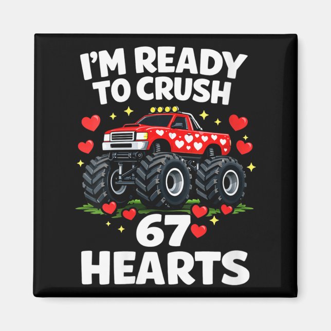 Imã Women's I'm Ready To Crush 67 Hearts Truck Valenti (Frente)