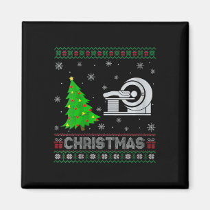 Imã Womens Mri Tech Xmas Tree Lighting Ugly Christmas
