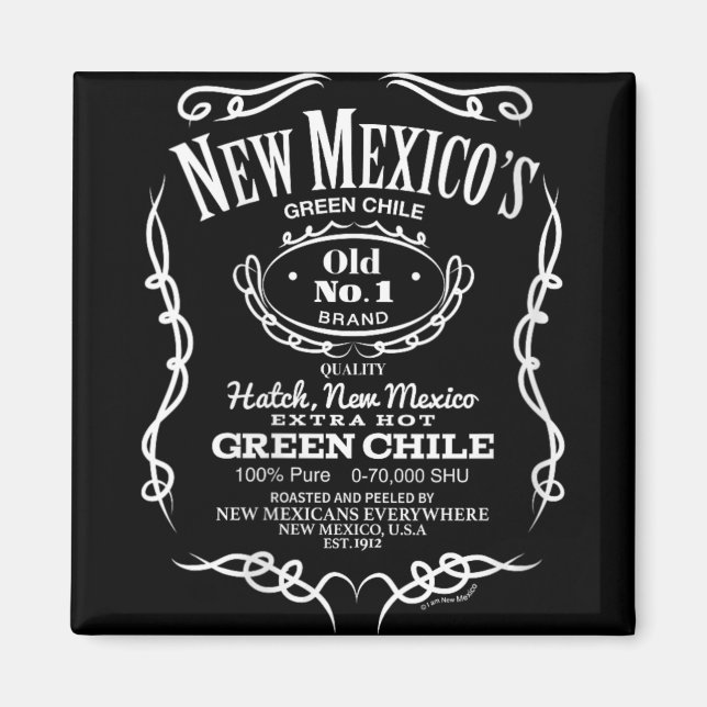 Imã Womens New Mexico's Old No. 1 Hatch Green Chile No (Frente)
