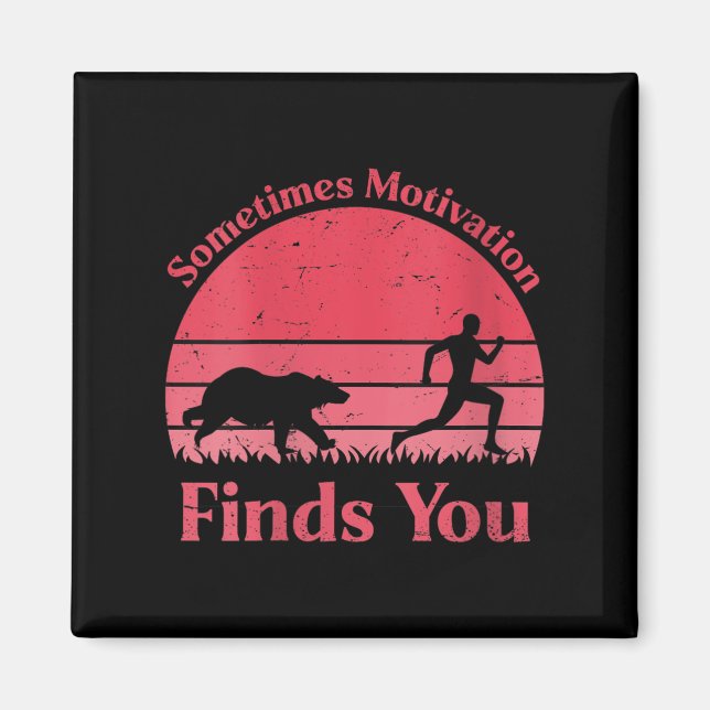 Imã Womens Sometimes Motivation Finds You V-neck  (Frente)