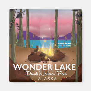 Imã Wonder Lake, Denali national park Alaska