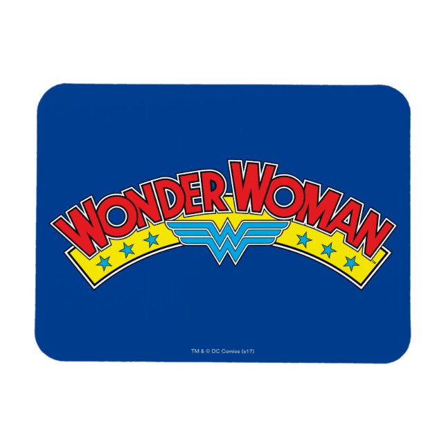 Ímã Wonder Woman 1987 Comic Book Logo (Horizontal)