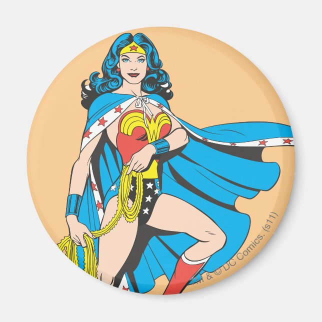 Imã Wonder Woman Cape (Frente)