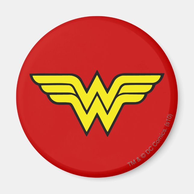 Imã Wonder Woman | Classic Logo (Frente)