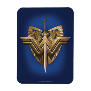 Ímã Wonder Woman Symbol With Sword of Justice