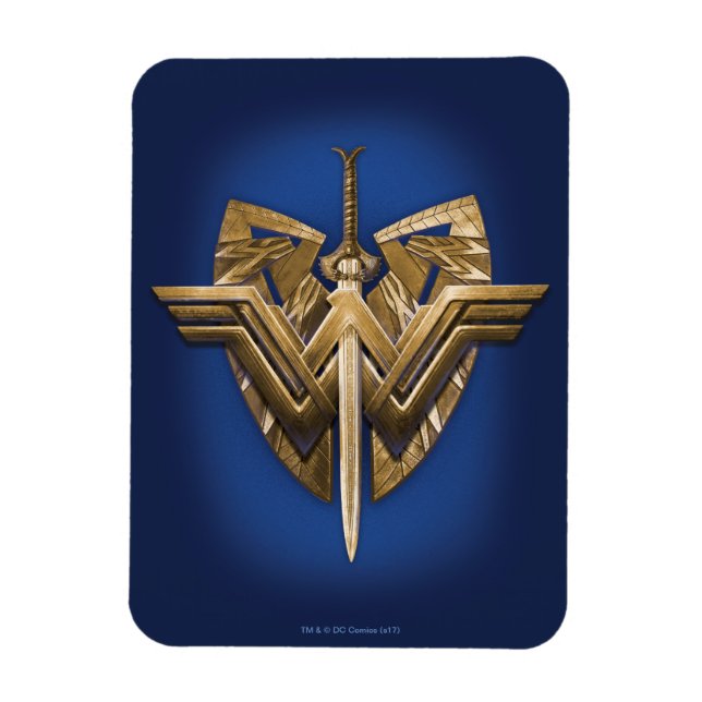 Ímã Wonder Woman Symbol With Sword of Justice (Vertical)