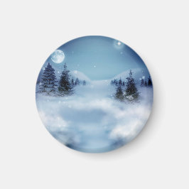 Imã Wonderland de inverno à noite