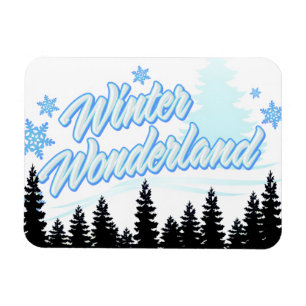 Ímã *Wonderland de inverno* Magneta flexível