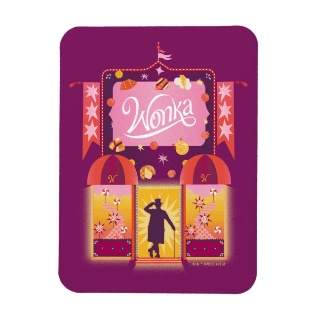 Ímã Wonka Candy Store Graphic (Vertical)