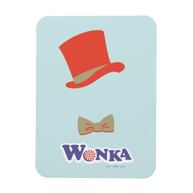 Ímã Wonka Top Hat e Arco Tie (Vertical)