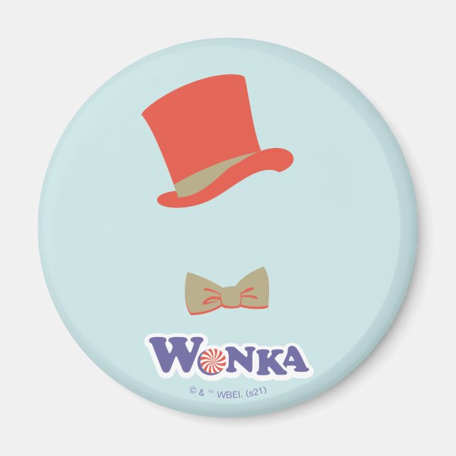 Imã Wonka Top Hat e Arco Tie (Frente)