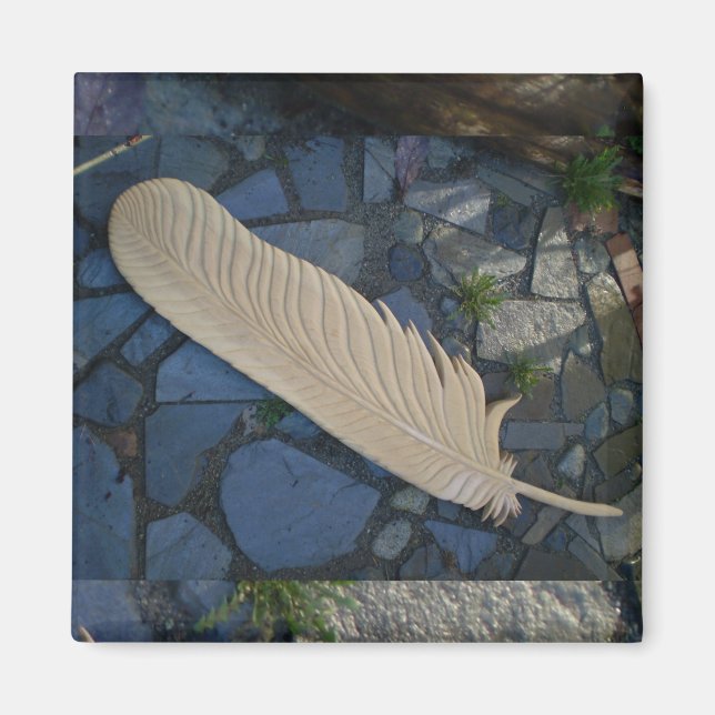 Imã Wood Feather (Frente)