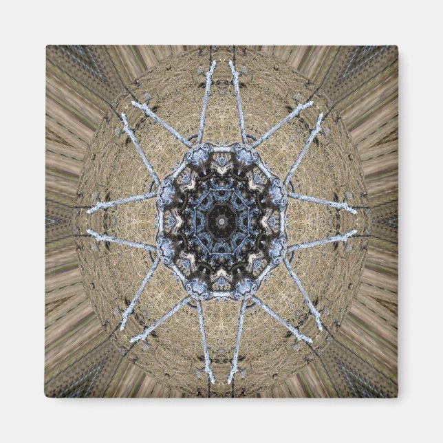 Imã Wood Mandala... (Frente)