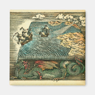Imã Woodcut liso da terra
