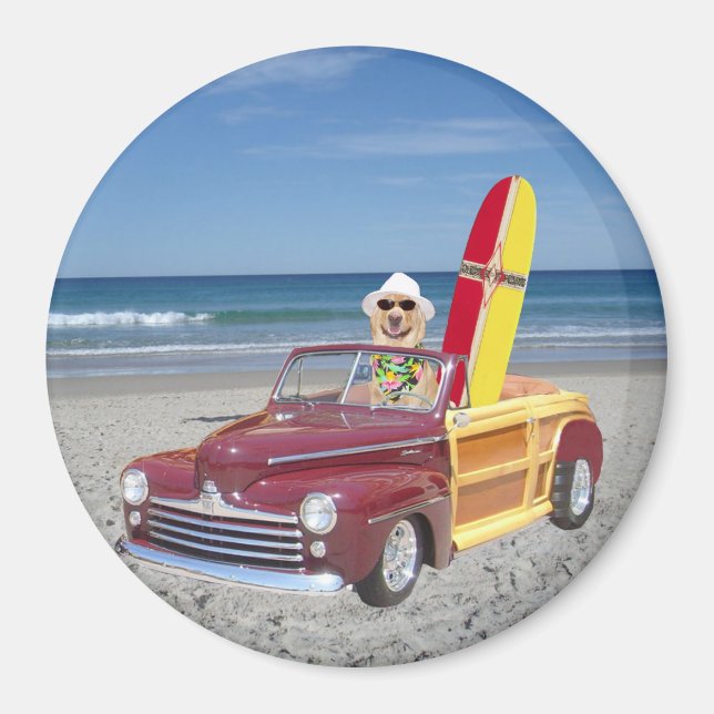 Imã Woodie Amarelo Condutor de Laboratórios (Frente)