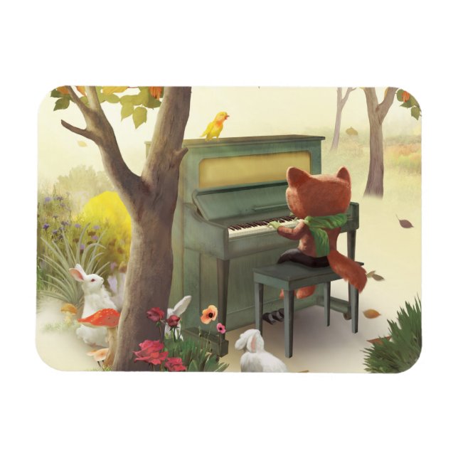 Ímã Woodland Pianist (Horizontal)