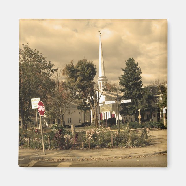 Imã Woodstock, NY Town Square (Frente)