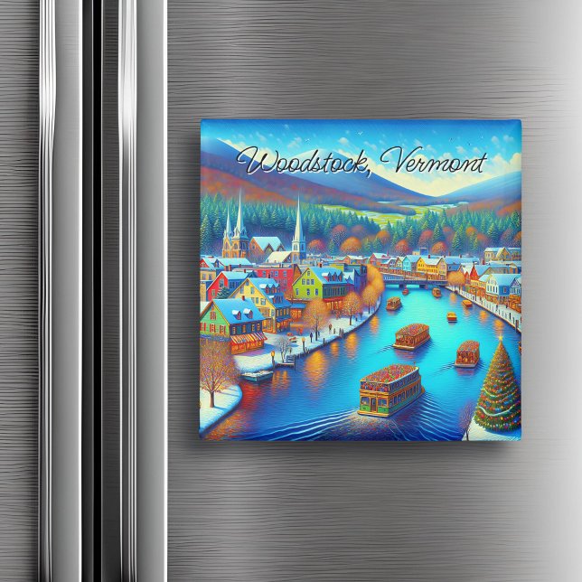 Imã Woodstock, Vermont no Natal (Criador carregado)