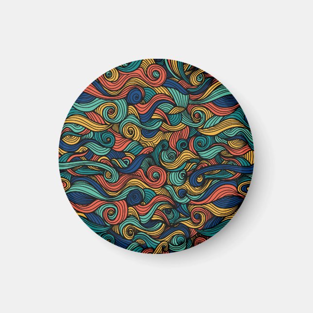 Imã Wool Topped paisley (Frente)