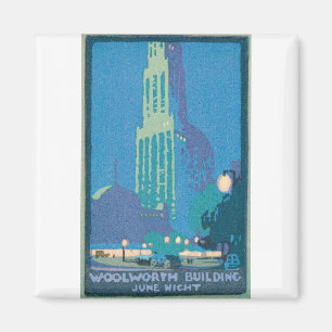 Imã Woolworth Building June Night New York Rachael