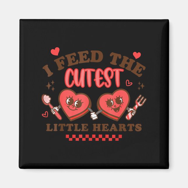 Imã Work Of Heart School Lunch Lady Cafeteria Worker V (Frente)