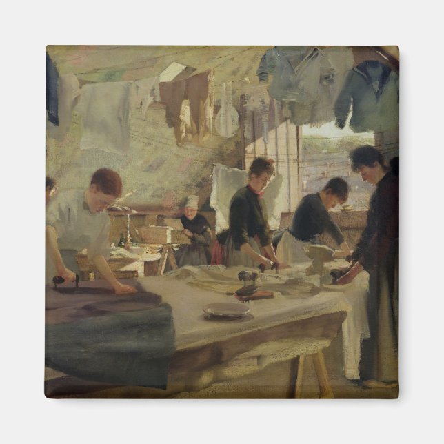 Imã Workshop sobre lapidação em Trouville, 1888 (Frente)