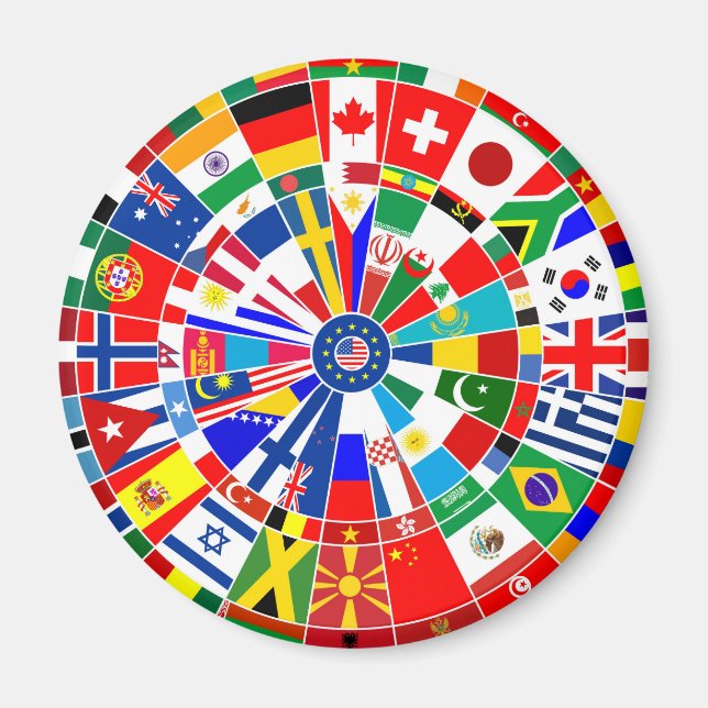 Imã world country flag darts board game travel bulls-e (Frente)