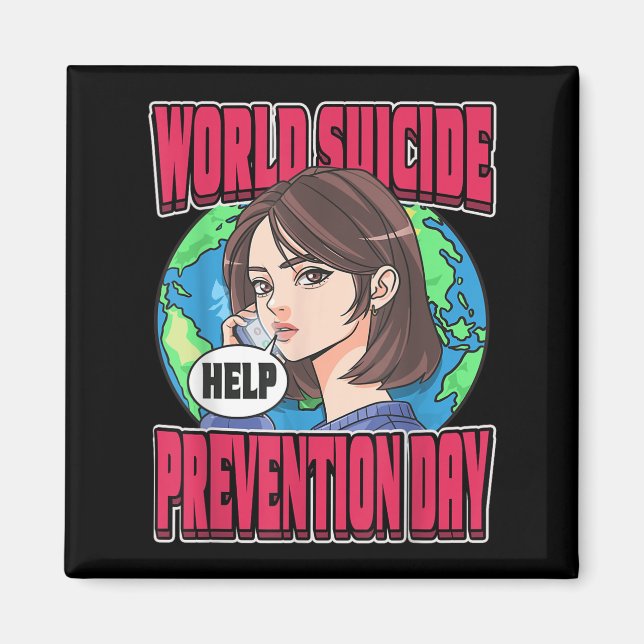 Imã World Suicide Prevention Day Awareness September 1 (Frente)