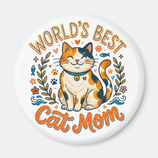 Imã World's Best Cat Mom!  