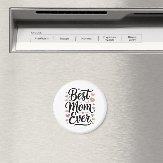 Imã World's Best Mom Diamonds (In Situ (Dishwasher))