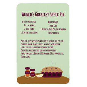 Ímã World's Greatest Apple Pie Recipe 