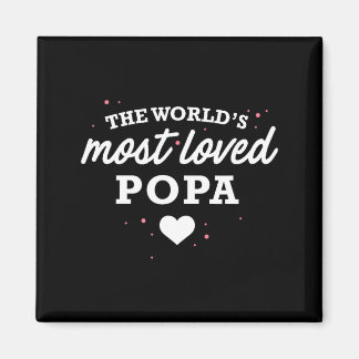 Imã Worlds Most Loved Popa Shirt, Cute Valentine_s Day