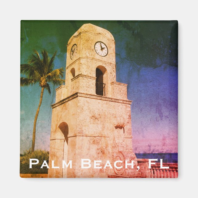 Imã Worth Avenue Clock Tower - Palm Beach, FL (Frente)