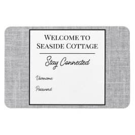 Ímã Woven Airbnb Vacation Rental Wifi Magnet