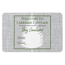 Ímã Woven Tree Airbnb Vacation Rental Wifi Magnet