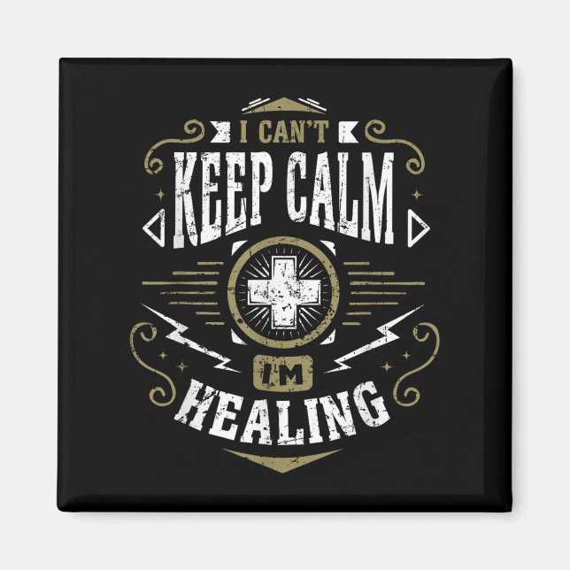 Imã Wow Healer I Can't Keep Calm I'm Gaming  (Frente)