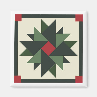 Imã Wreath Barn Quilt Magnet