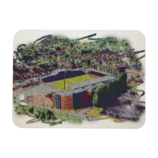 Ímã Wrexham AFC, Racecourse Ground (Horizontal)