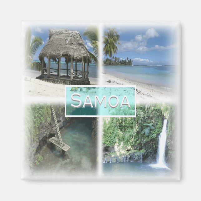 Imã WS0013 Oceânia, Samoa, frigorífico (Frente)