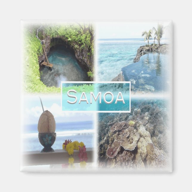 Imã WS0014 Oceânia, Samoa, frigorífico (Frente)