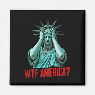 Imã Wtf América Estátua Da Liberdade Anti-trump Políti