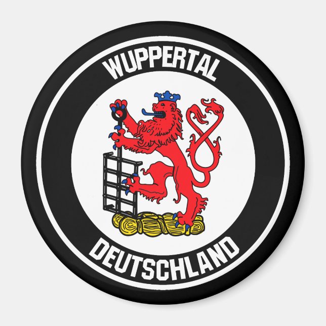 Imã Wuppertal Round Emblem (Frente)
